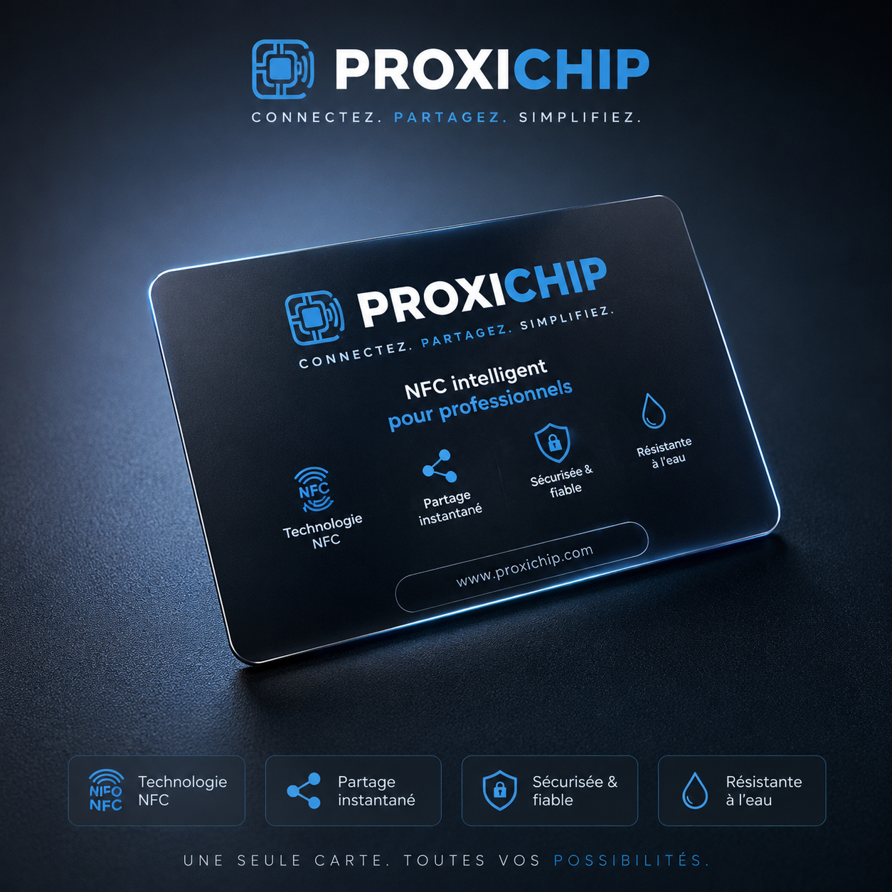 Carte de visite NFC ProxiChip