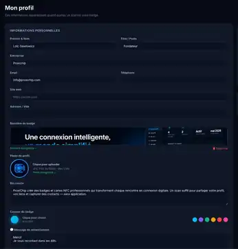 Créez votre profil ProxiChip